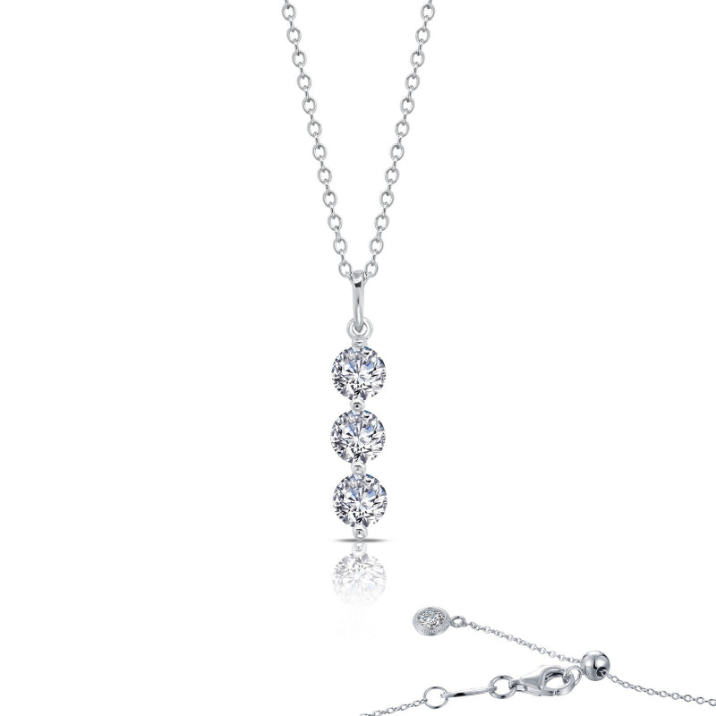 Lafonn Three-Stone Pendant Necklace