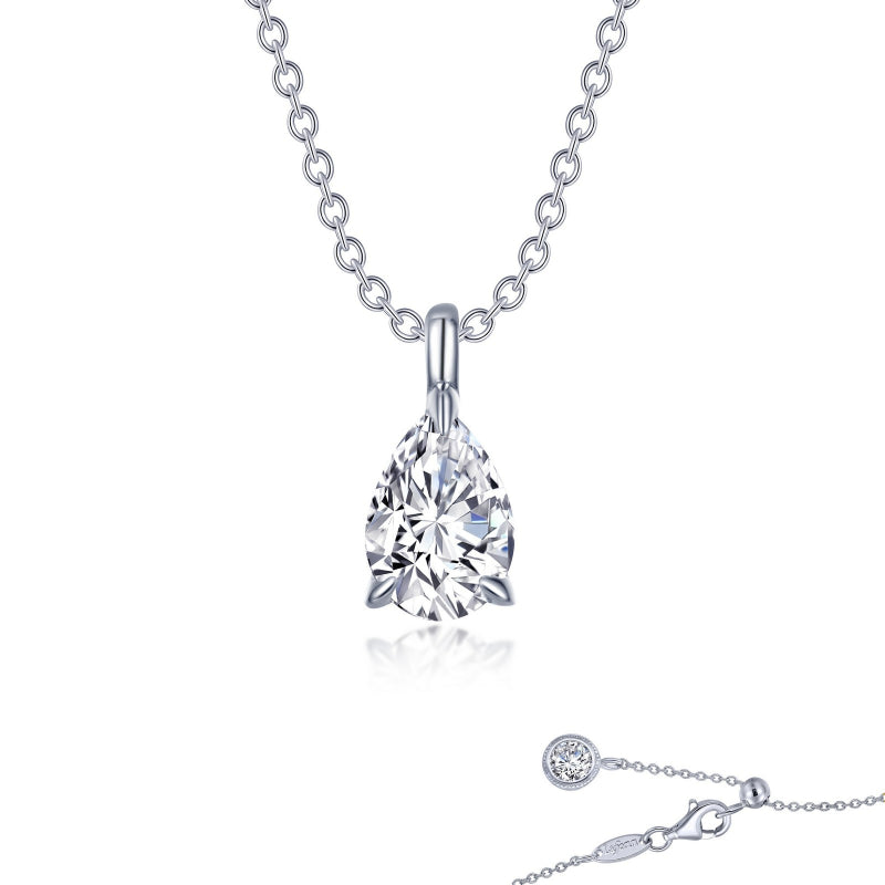 Lafonn Pear-Shaped Solitaire Necklace