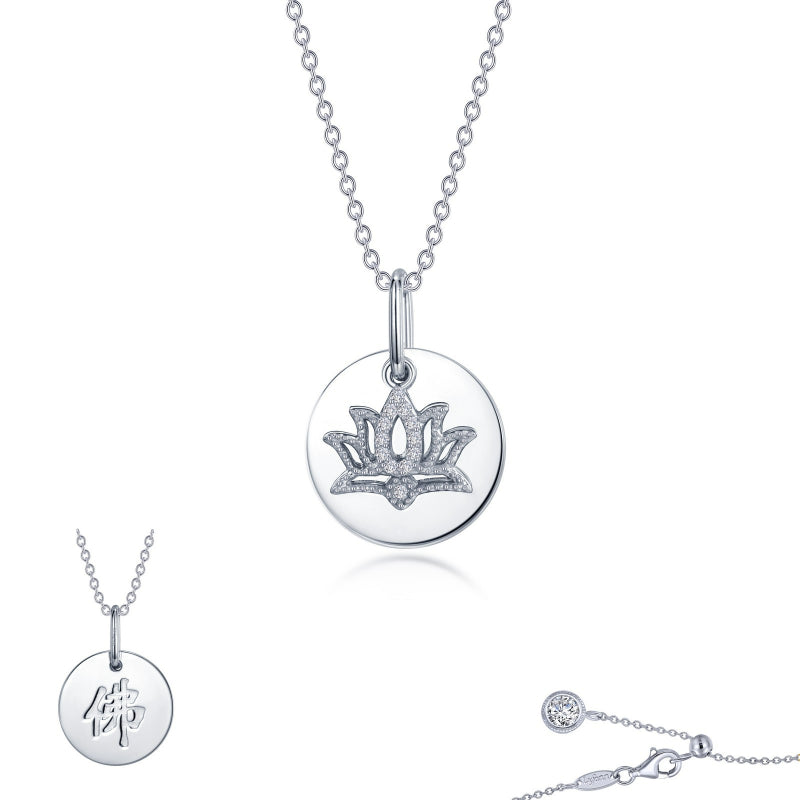 Lafonn Reversible Lotus Necklace