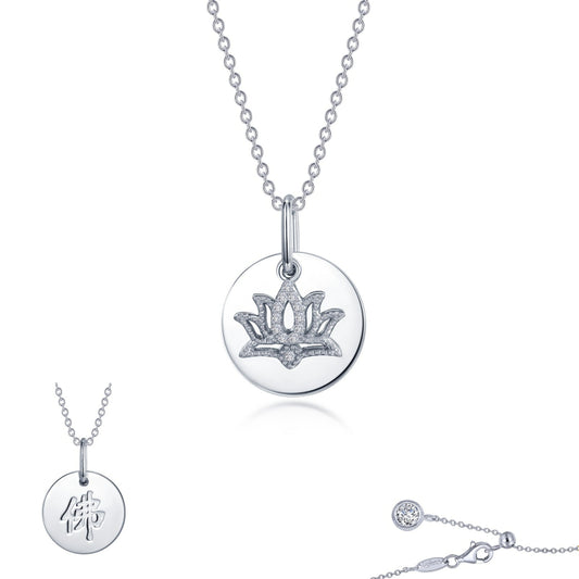 Lafonn Reversible Lotus Necklace