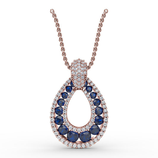 Fana Steal The Spotlight Sapphire and Diamond Pendant