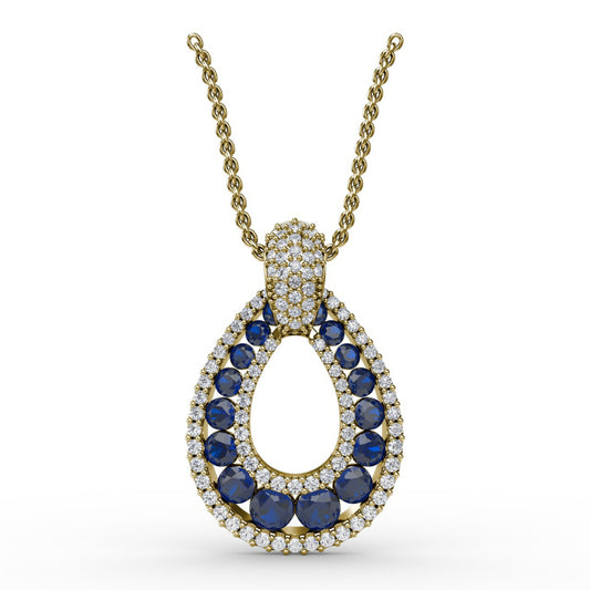 Fana Steal The Spotlight Sapphire and Diamond Pendant