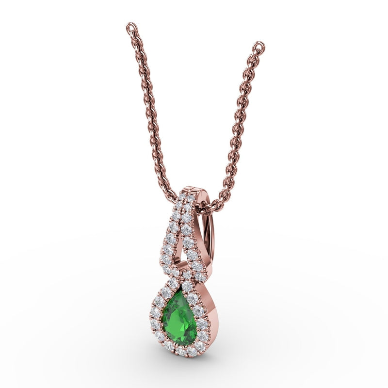 Fana Make A Statement Emerald and Diamond Pendant