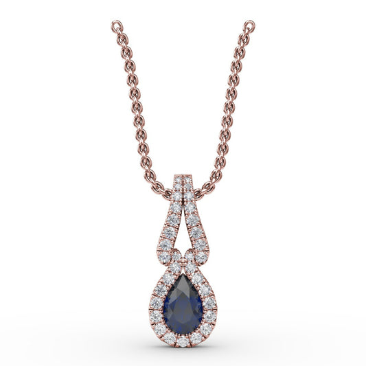 Fana Make A Statement Sapphire and Diamond Pendant