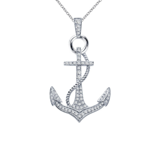 Lafonn Anchor Pendant Necklace