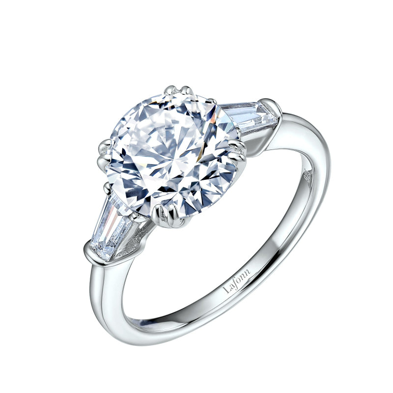 Lafonn Classic Three-Stone Engagement Ring