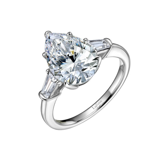 Lafonn Classic Three-Stone Engagement Ring