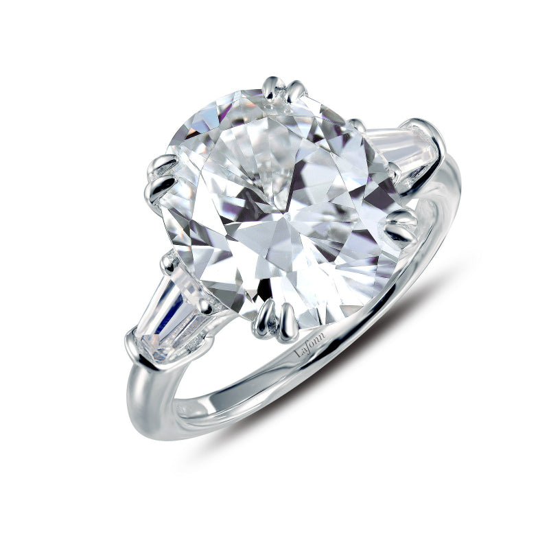 Lafonn Classic Three-Stone Engagement Ring