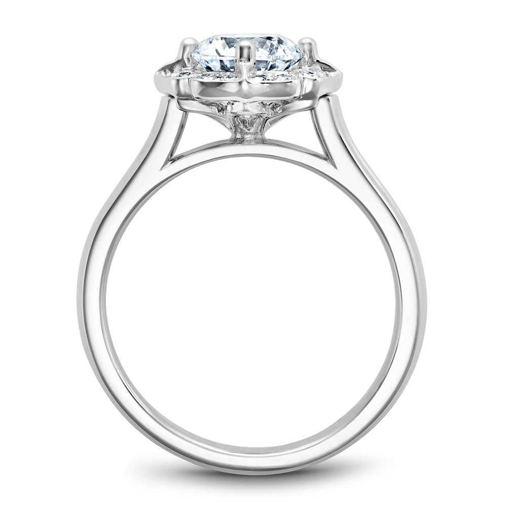 Noam Carver Engagement Ring White 18k Gold With 16 RD TCW 0.11ct