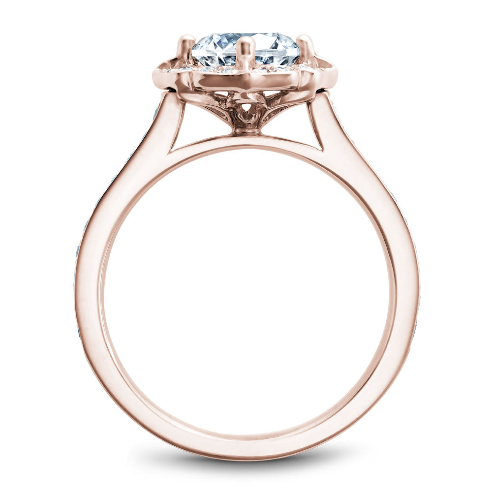 Noam Carver Engagement Ring Rose 18k Gold With 36 RD TCW 0.39ct