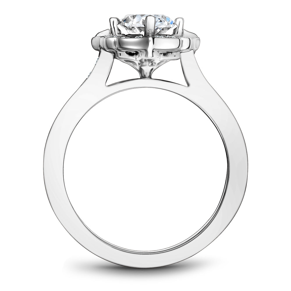 Noam Carver Engagement Ring White 14k Gold With 36 RD TCW 0.39ct