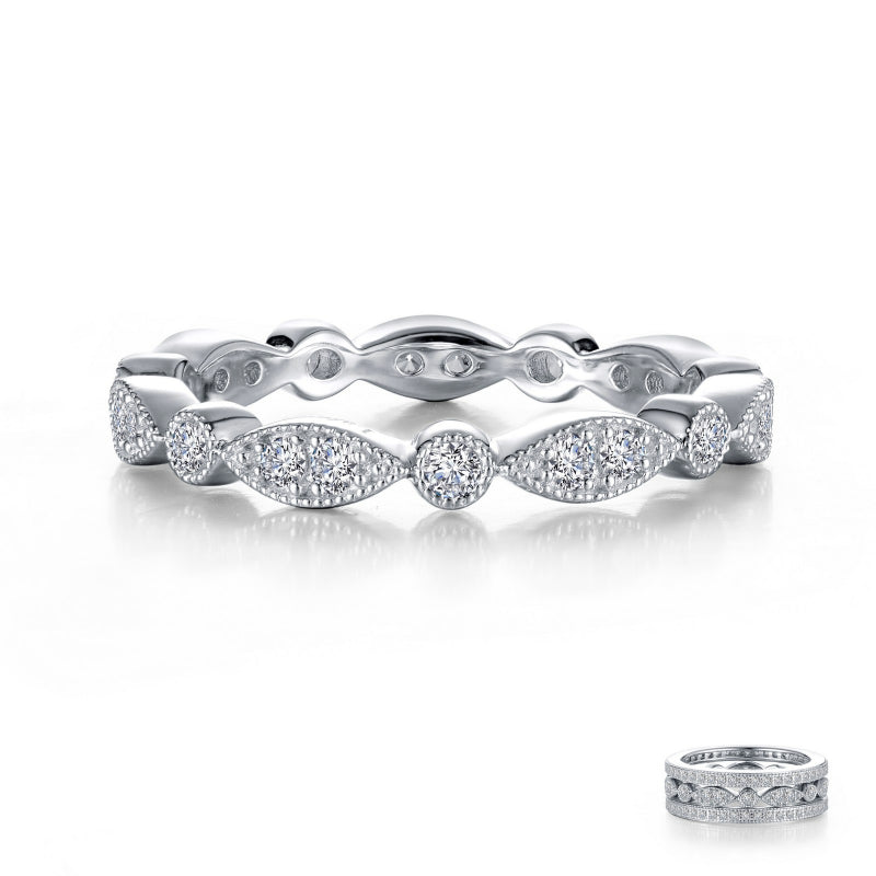 Lafonn Stackable Wave Eternity Band
