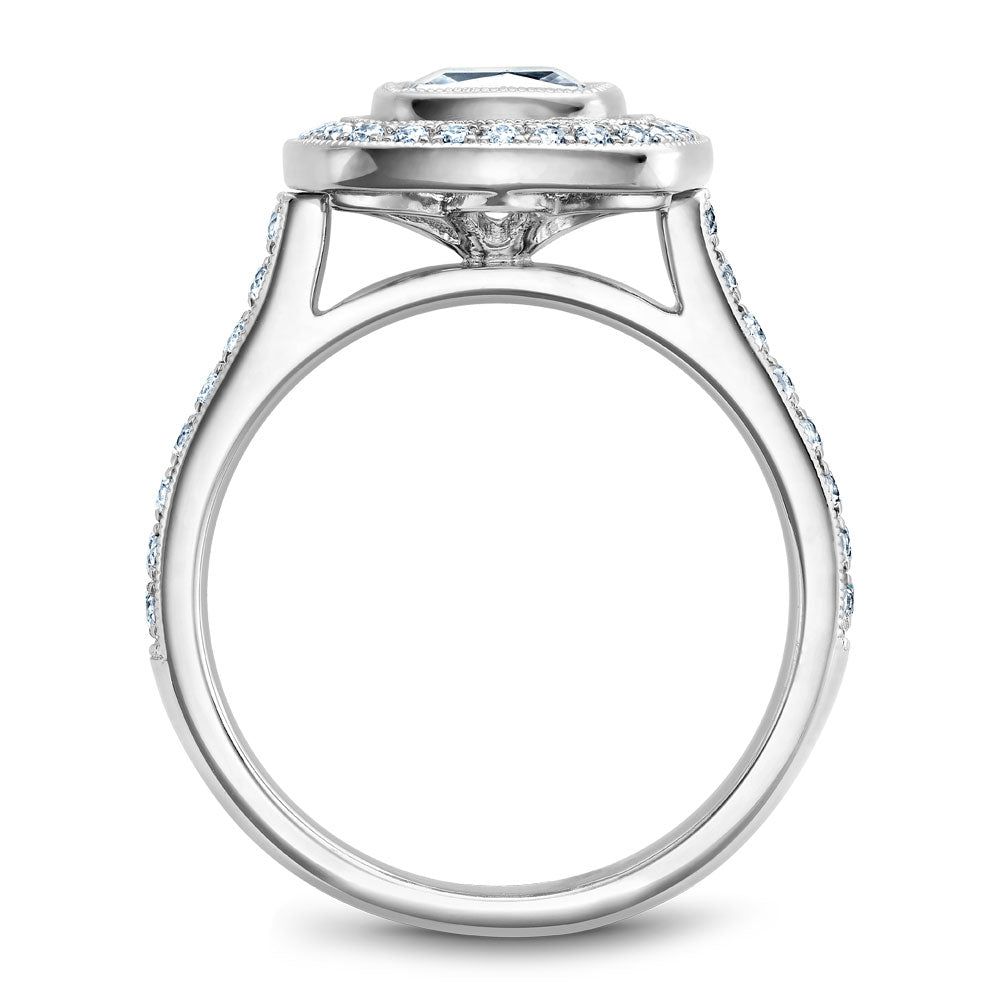 Noam Carver Engagement Ring Platinum With 40 RD TCW 0.37ct