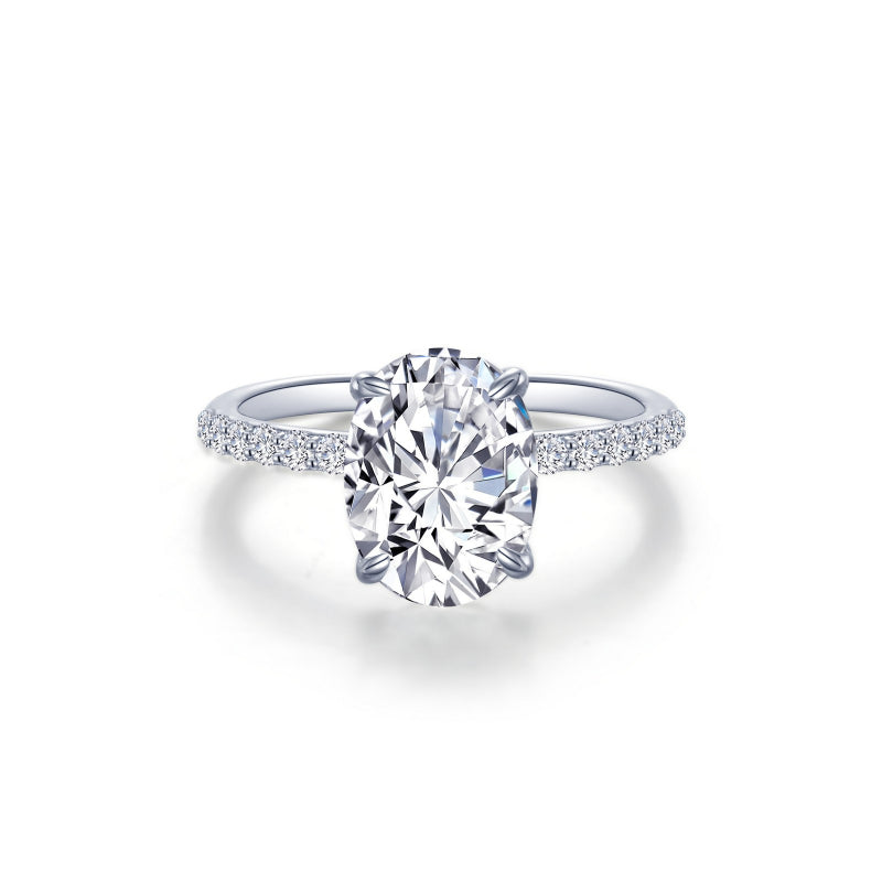 Lafonn Oval Solitaire Engagement Ring