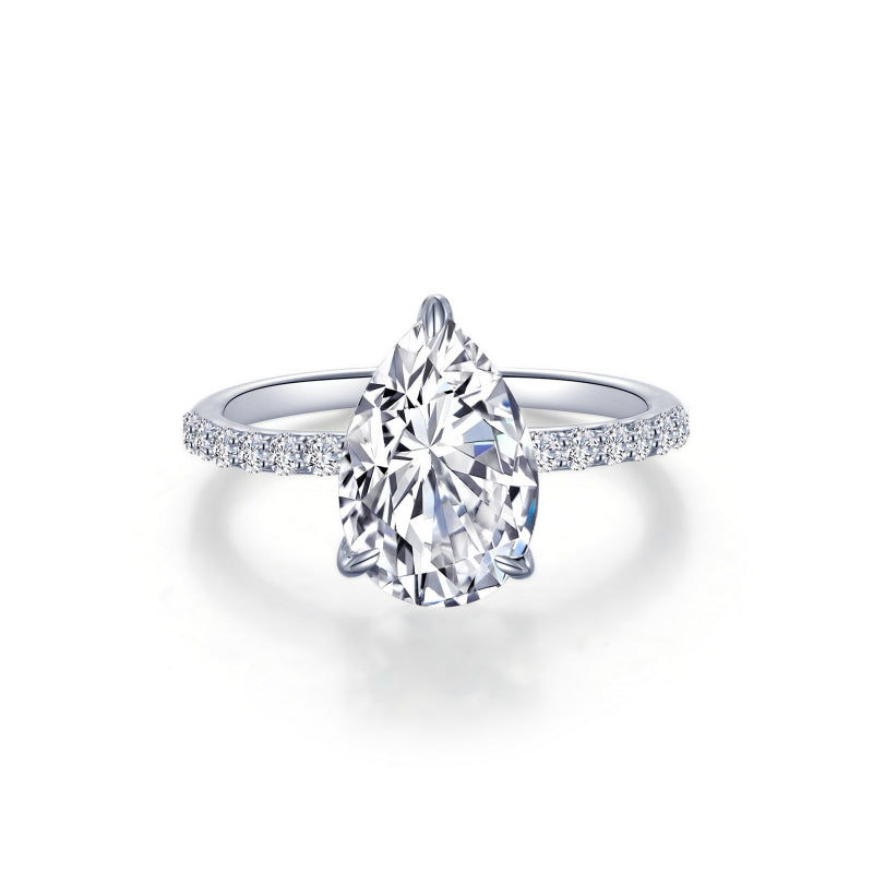 Lafonn Pear-Shaped Solitaire Engagement Ring