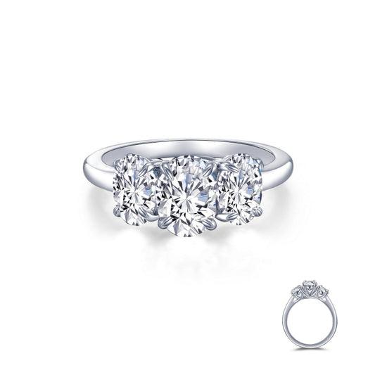 Lafonn Three-Stone Engagement Ring