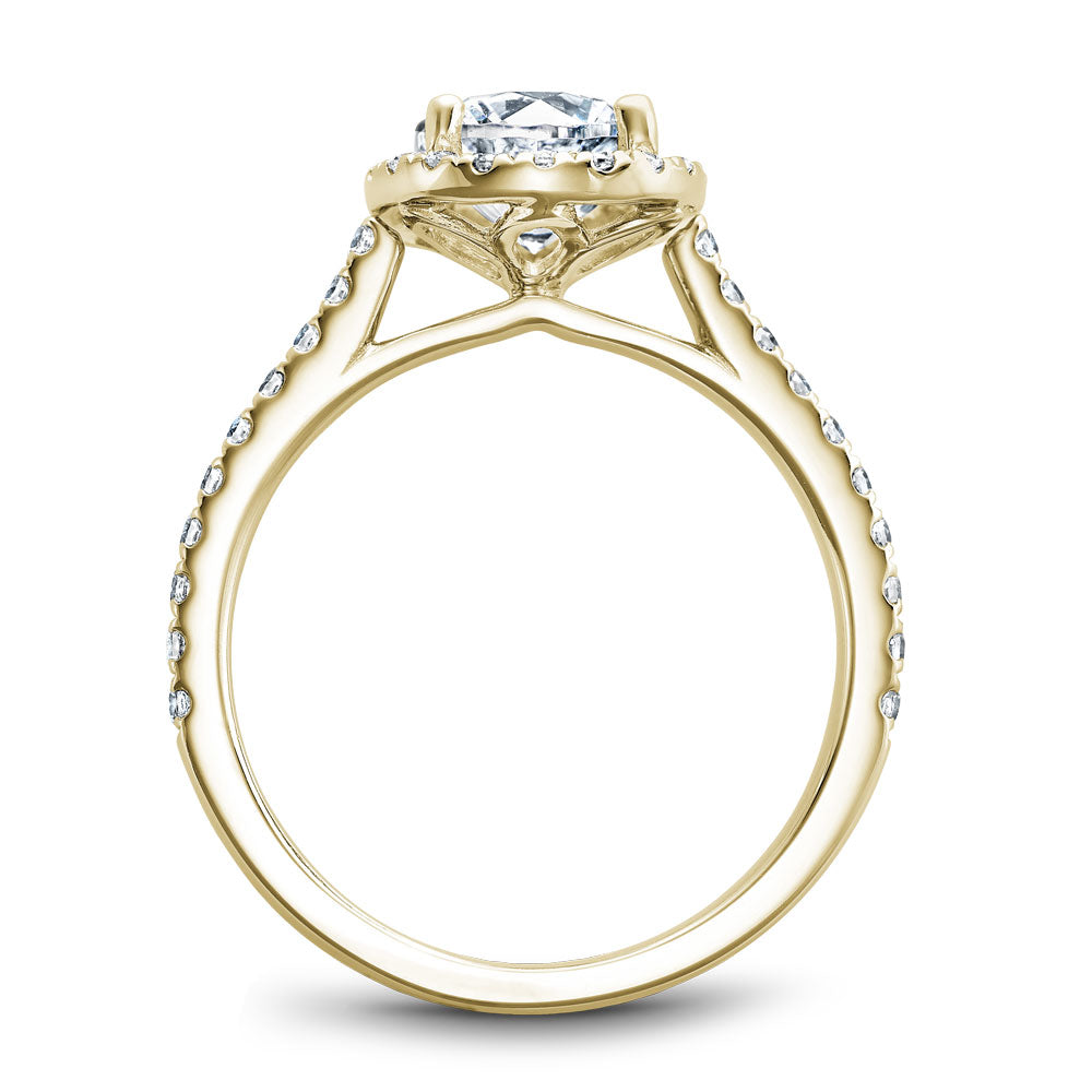 Noam Carver Engagement Ring Yellow 14k Gold With 40 RD TCW 0.38ct