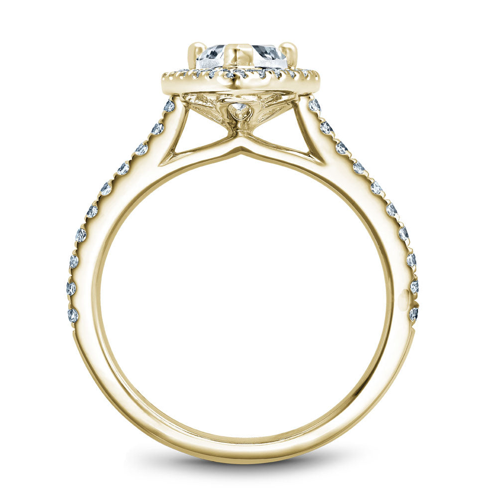 Noam Carver Engagement Ring Yellow 14k Gold With 40 RD TCW 0.38ct