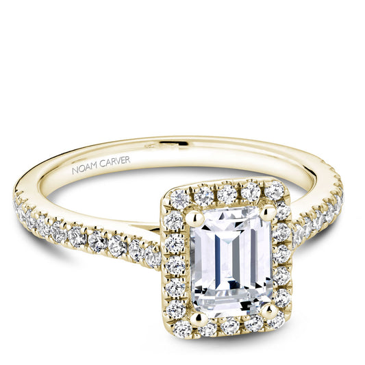 Noam Carver Engagement Ring Yellow 14k Gold With 40 RD TCW 0.38ct