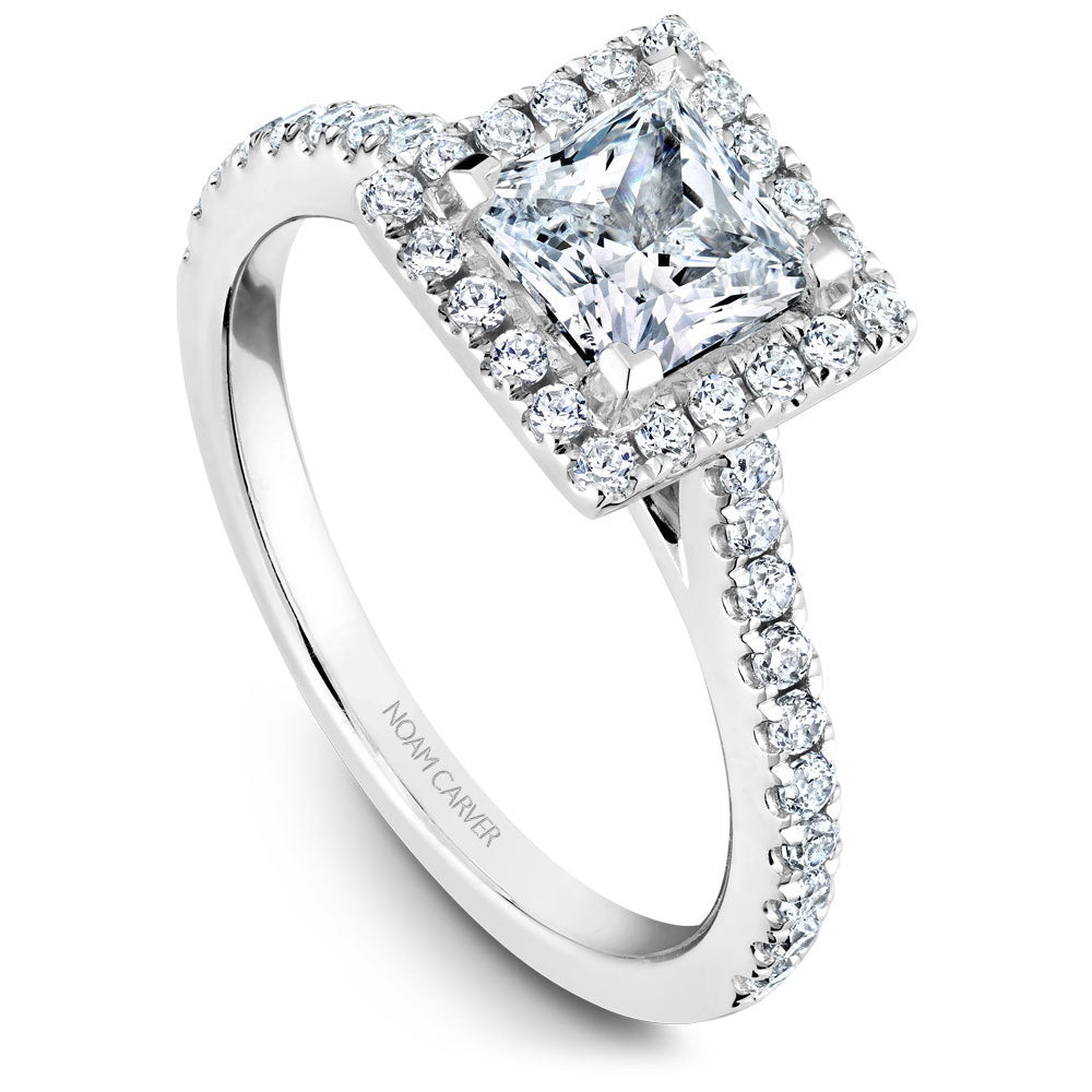 Noam Carver Engagement Ring Platinum With 40 RD TCW 0.38ct