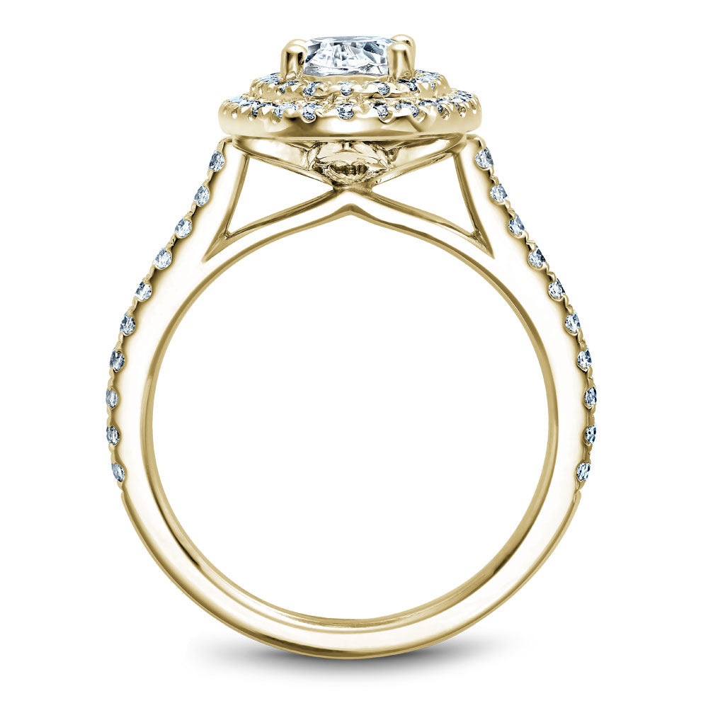 Noam Carver Engagement Ring Yellow 18k Gold With 66 RD TCW 0.56ct