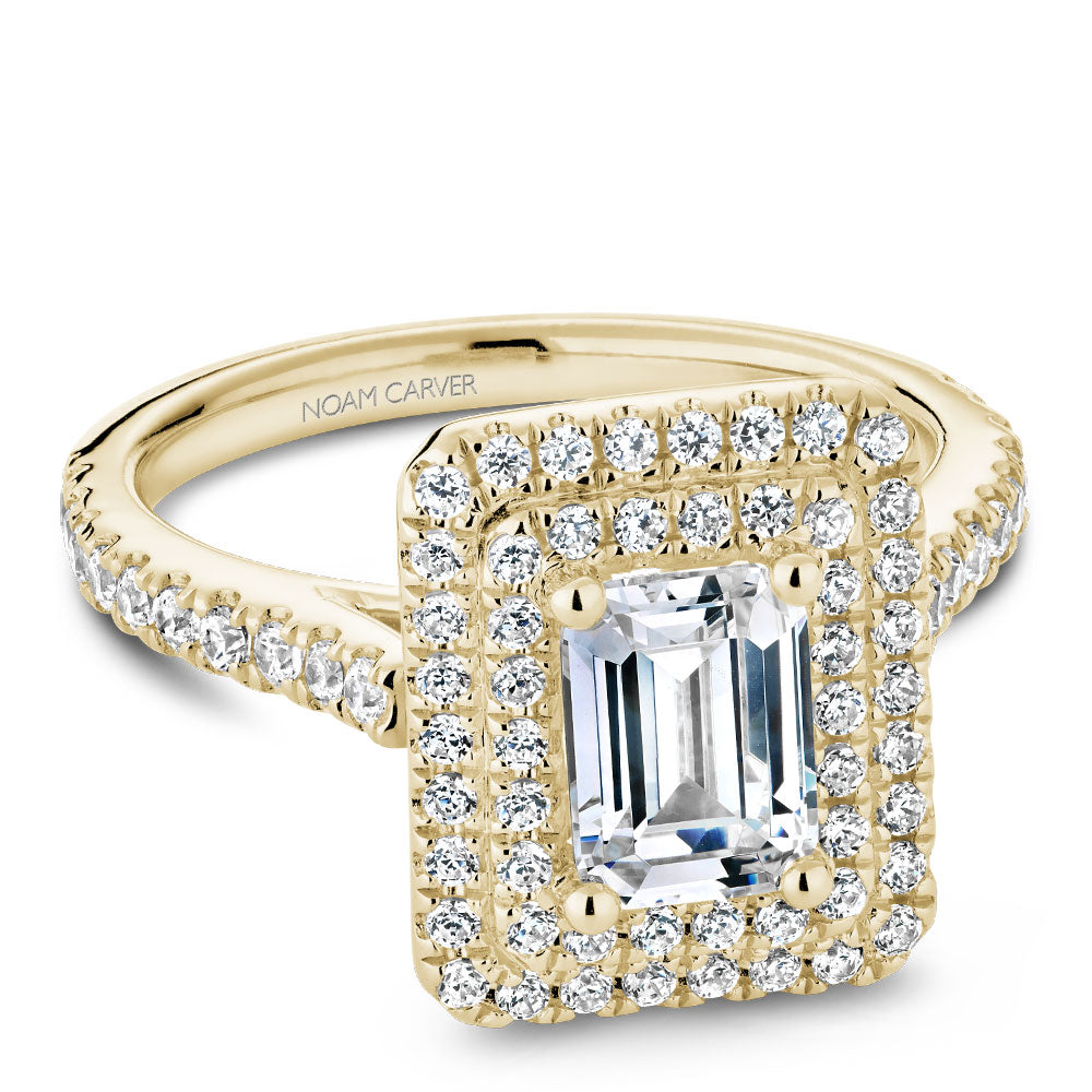 Noam Carver Engagement Ring Yellow 14k Gold With 72 RD TCW 0.59ct