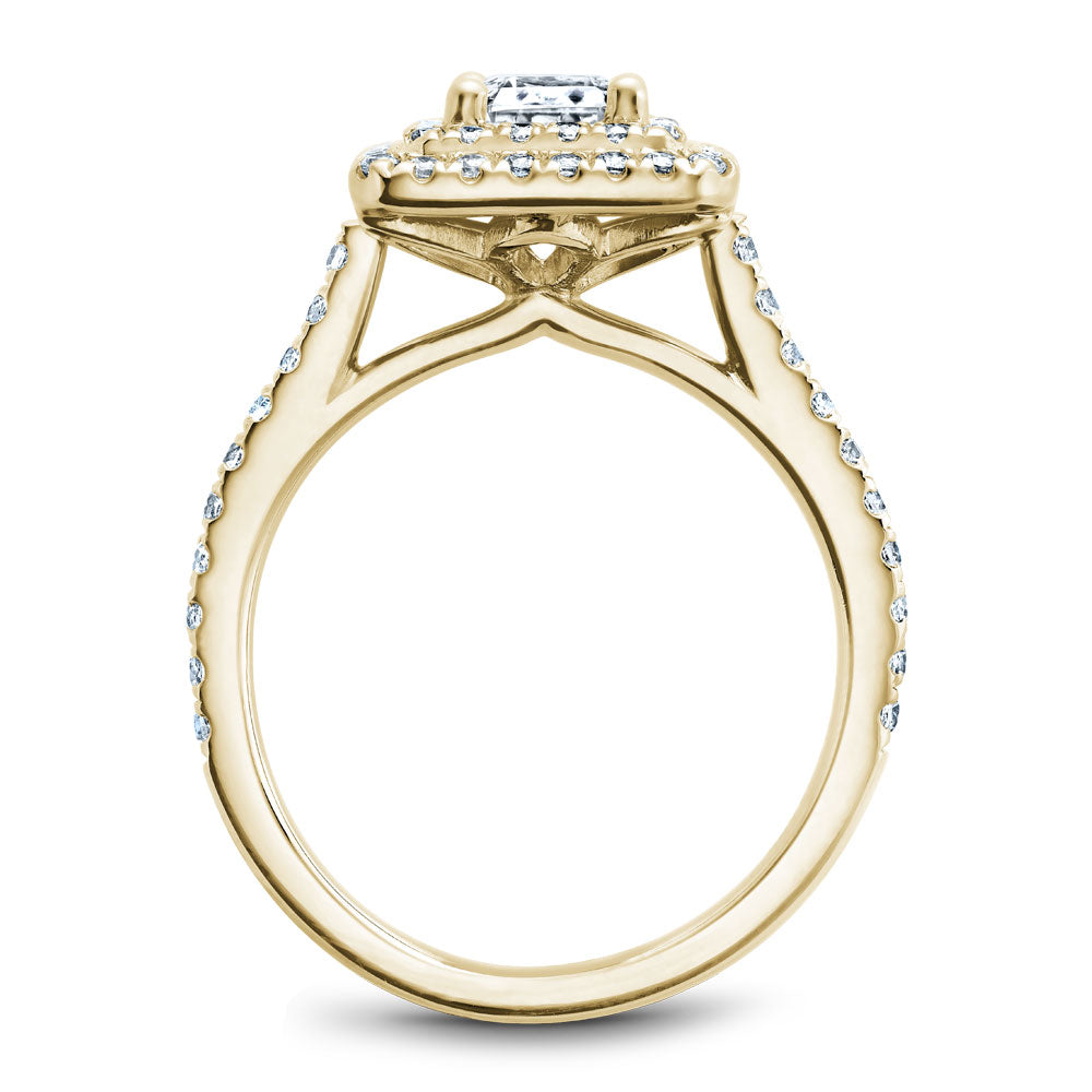 Noam Carver Engagement Ring Yellow 18k Gold With 72 RD TCW 0.59ct