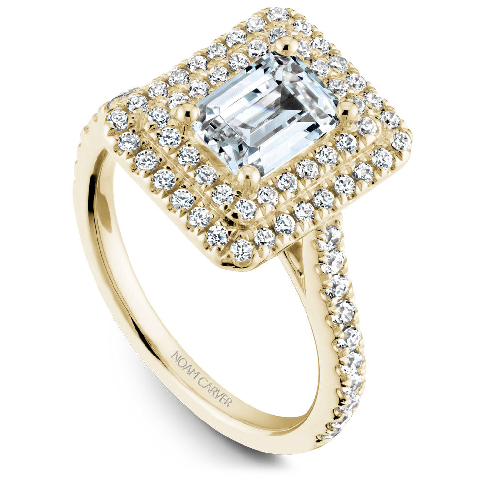 Noam Carver Engagement Ring Yellow 14k Gold With 72 RD TCW 0.59ct