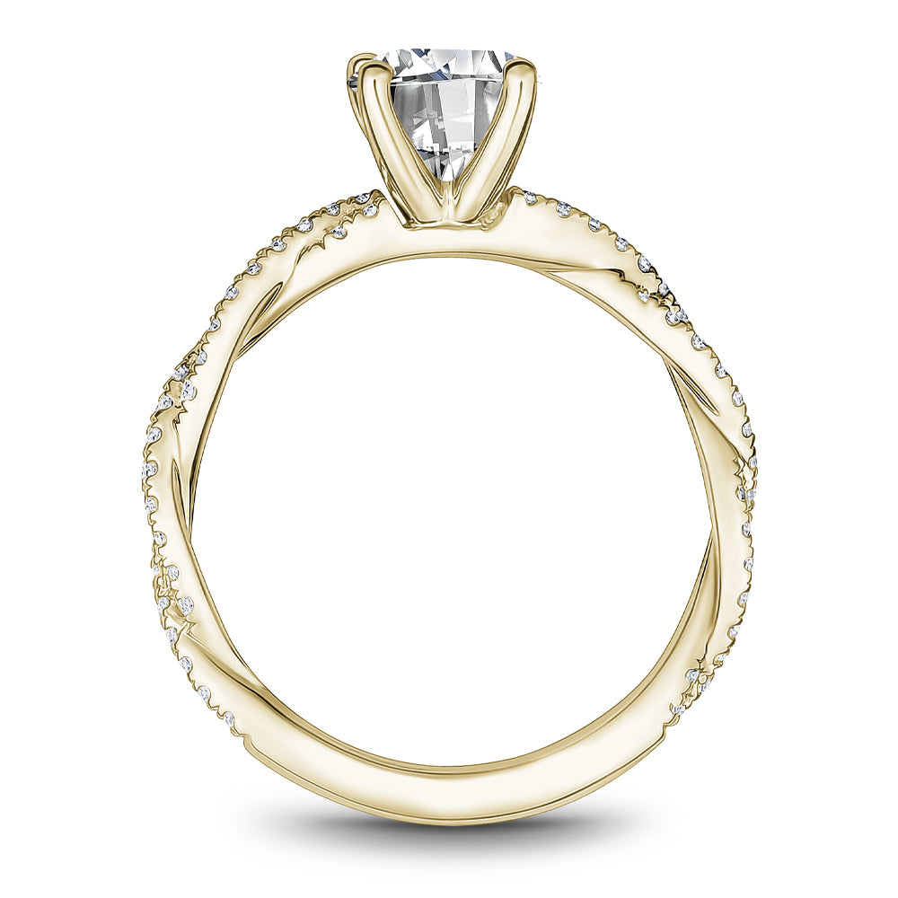 Noam Carver Engagement Ring Yellow 18k Gold With 64 RD TCW 0.33ct