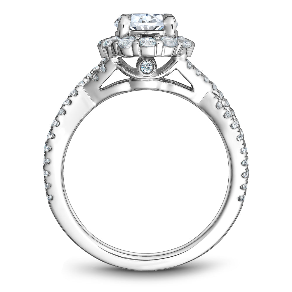 Noam Carver Engagement Ring Platinum With 64 RD TCW 0.72ct