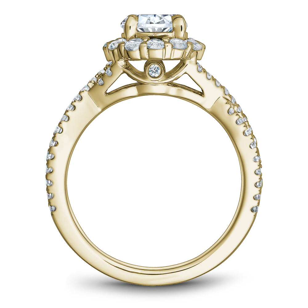 Noam Carver Engagement Ring Yellow 18k Gold With 64 RD TCW 0.72ct