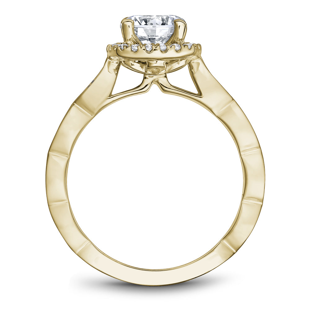 Noam Carver Engagement Ring Yellow 18k Gold With 36 RD TCW 0.30ct