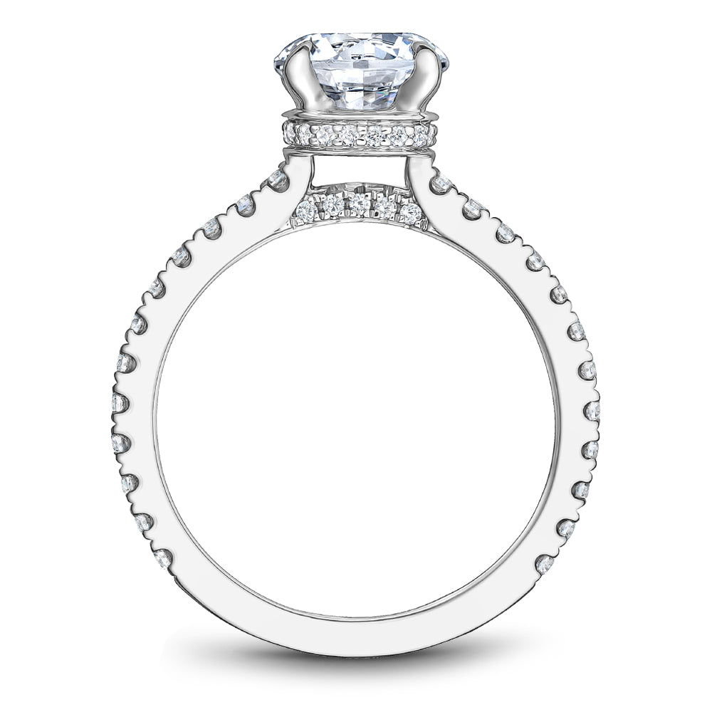 Noam Carver Engagement Ring Platinum With 54 RD TCW 0.52ct