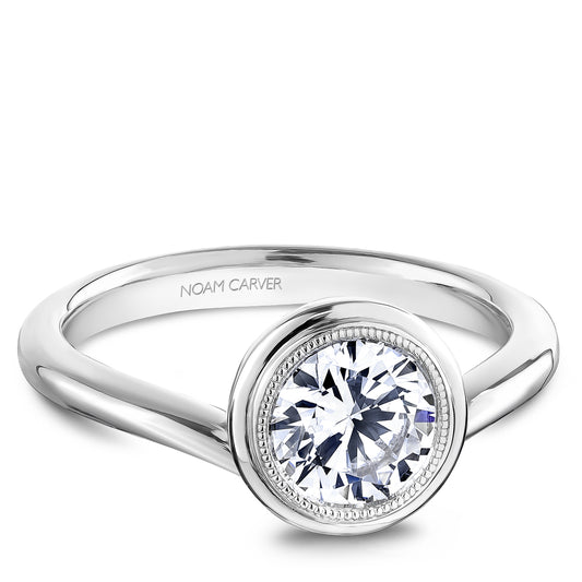Noam Carver Engagement Ring White 18k Gold