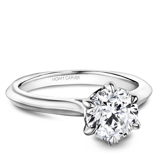 Noam Carver Engagement Ring White 18k Gold