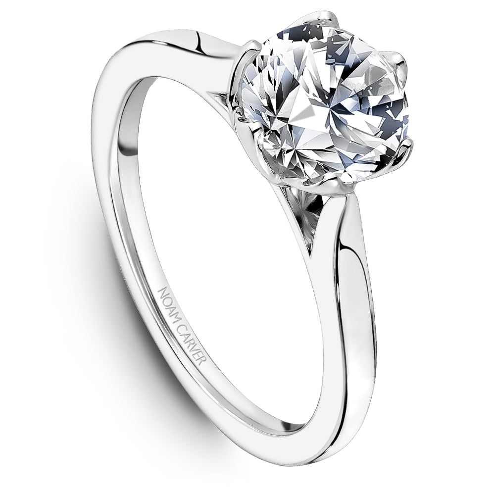 Noam Carver Engagement Ring White 18k Gold