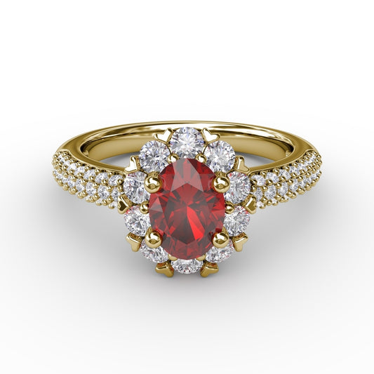 Fana Blossoming Halo Ring