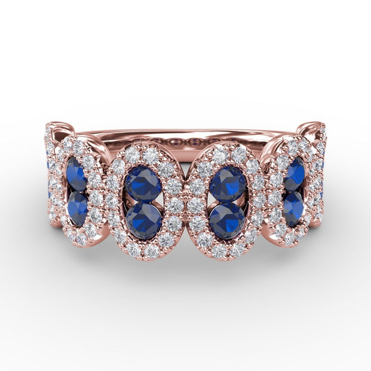 Fana Think Like A Queen Sapphire and Diamond Ring