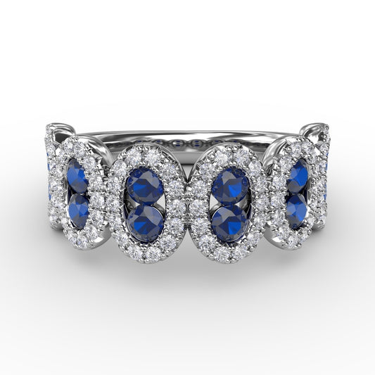 Fana Think Like A Queen Sapphire and Diamond Ring