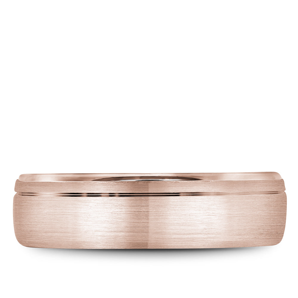 Bleu Royale Legacy Wedding Band 6.50mm Rose 14k Gold