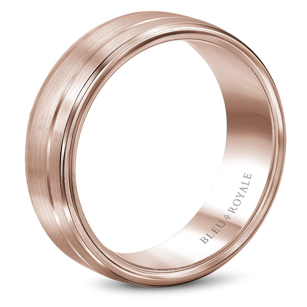 Bleu Royale Legacy Wedding Band 6.00mm Rose 14k Gold