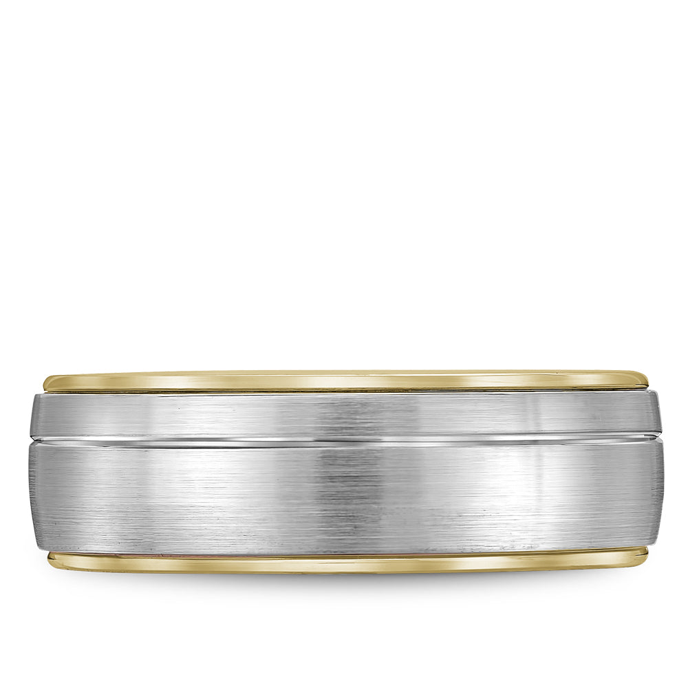 Bleu Royale Legacy Wedding Band 6.00mm White and Yellow 14k Gold