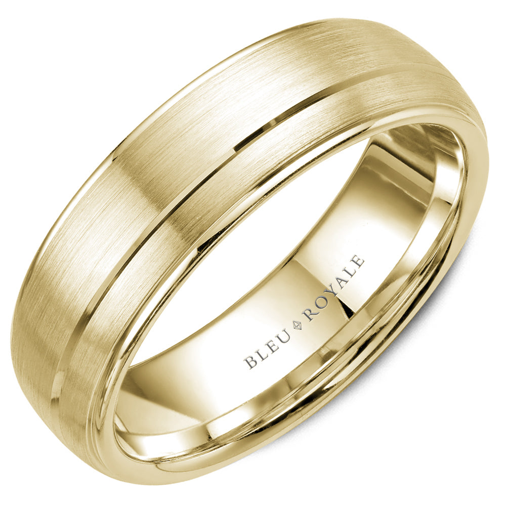 Bleu Royale Legacy Wedding Band 6.00mm Yellow 14k Gold