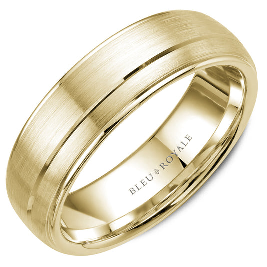 Bleu Royale Legacy Wedding Band 6.00mm Yellow 14k Gold