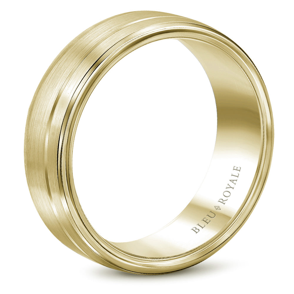 Bleu Royale Legacy Wedding Band 6.00mm Yellow 18k Gold