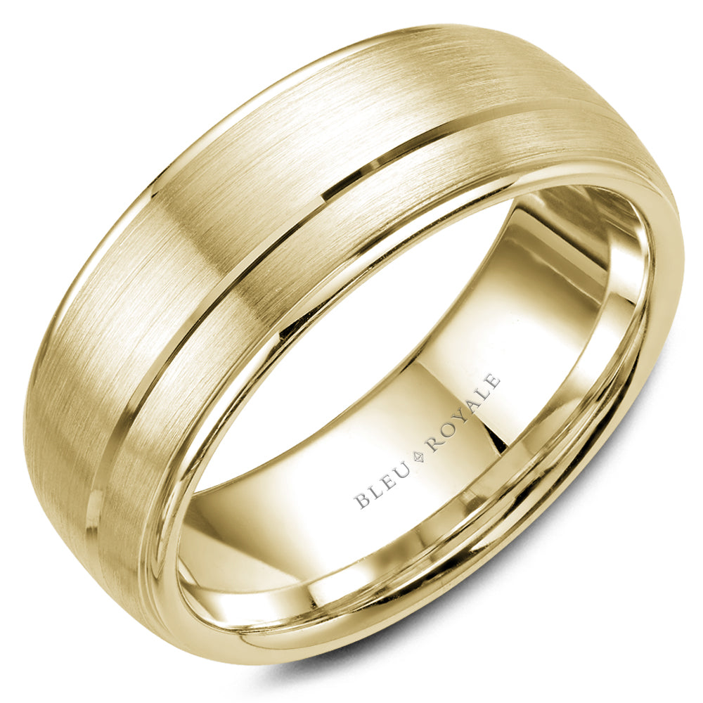 Bleu Royale Legacy Wedding Band 8.50mm Yellow 14k Gold