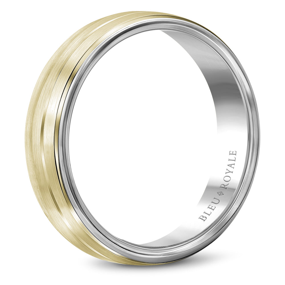 Bleu Royale Legacy Wedding Band 5.50mm Y&W 14k Gold