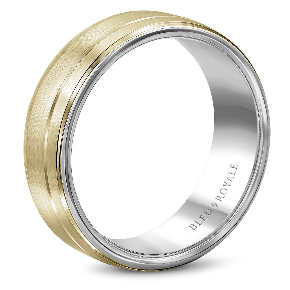 Bleu Royale Legacy Wedding Band 6.00mm Y&W 14k Gold