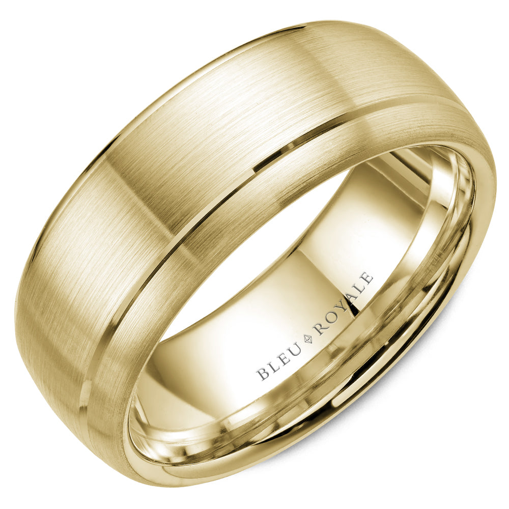 Bleu Royale Legacy Wedding Band 8.50mm Yellow 18k Gold