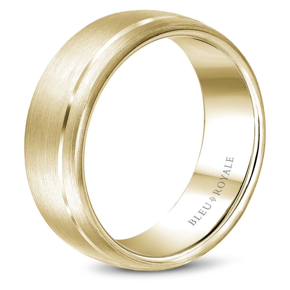 Bleu Royale Legacy Wedding Band 8.50mm Yellow 14k Gold